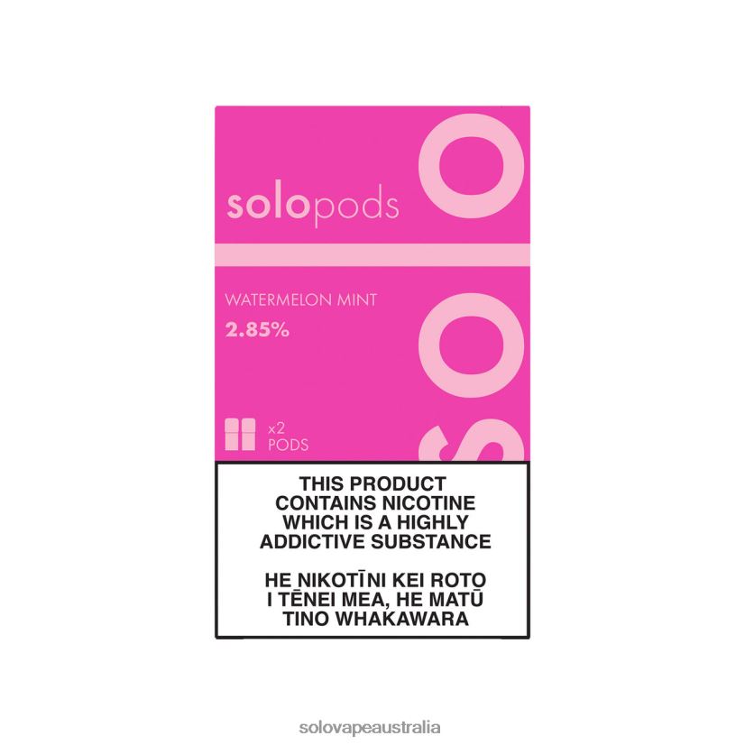 Watermelon Mint Solo Replacement Pod 2-Pack ZN6LB061 | Solo Vape Review